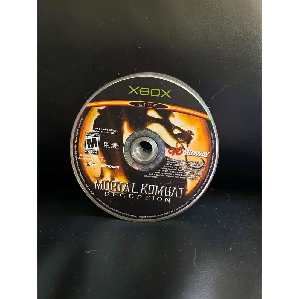 Mortal Kombat: Deception (Microsoft Xbox, 2004) Video Game Disc Only